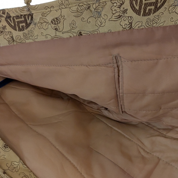 Women's Gold Patterned Jacket - Picture 4 of 6